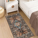 Lahome 2x4 Washable Entryway Runner Rug - Non-Slip Ultra-Thin Stain Resistant Kitchen Rugs, Oriental Print Carpet Runner for Hallway Bedroom Laundry Room by TinyTreasures Baby Boutique
