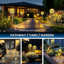 SOLPEX Solar Garden Lights String, 6 Pack Outdoor Christmas Decoration Warm White Solar Powered Cracked Glass Ball Lights, Waterproof for Patio Decoration by GreenHaven Gardens