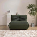 Bean Bag Chair, Fireside Chair Bean Bag Sofa Large Bean Bag Chair for Adults, Bean Bag Chairs for Teens with High Density Comfortable Foam, Memory Foam Bean Bag for Living Room, Bedroom (Green) by CozyNest Decor
