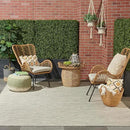Nourison Home Positano 9' x 12' Light Grey Modern Indoor/Outdoor Rug Polypropylene by GreenHaven Gardens