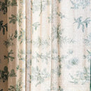 Sutuo Home Boho Curtain 84 Inches Length for Bedroom, Printed Cotton Linen Rod Pocket Semi Blackout Farmhouse Bohemian Tassels Window Treatment for Living Room, 1 Panel 59" W x 84" L, Green Forest by CozyNest Decor