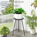 Plant Table Indoor Small,Black Metal Round Side Table.Modern Single Outdoor End Table for Small,Spaces,Patio,Office,Living Room, Bedroom Yard Garden Balcony Bedside by GreenHaven Gardens