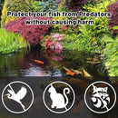 Rainleaf Pond Netting, 28' x 30' Pond Net Cover, Koi Pond Netting for Leaves, Heavy Duty Koi Pond Net Protecting Koi Fish from Herons, Stakes Included, Snare Nets by GreenHaven Gardens