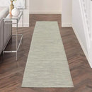 Nourison Positano Indoor/Outdoor Light Grey 2'2" x 10' Area Rug, Easy Cleaning, Non Shedding, Bed Room, Living Room, Dining Room, Backyard, Deck, Patio (2x10) by GreenHaven Gardens
