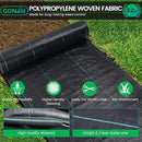 4ftx300ft Weed Barrier Landscape Fabric Heavy Duty, 3.2oz Weed Barrier Fabric, Weed Fabric Garden Fabric, Woven Geotextile Fabric by GreenHaven Gardens