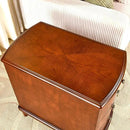 PADMA HOUSE Solid Wood End Table with 3 Drawers, Fully Assembled Nightstand with Sliding Shelf, Pre-Assembled Vintage Wooden Beside Table in Cherry Brown for Small Space,13.4 * 22.4 * 22.6in by CozyNest Decor