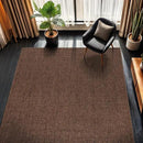 CAMILSON Easy Jute Rug 10x14, Indoor Outdoor Brown Color Fiber Area Rugs for Living Room Patio and Kitchen Rug, Solid Boho Woven Design, Easy-Cleaning, Washable Outside Carpet Alfombras (10 x 14) by CozyNest Decor