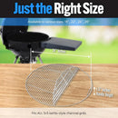 SnS Grills Slow ‘N Sear EasySpin Charcoal Grill Cooking Grate - Compatible with Weber and Other Grills, 2-Zone Stainless Steel Hinged Replacement - Tailgating & Backyard Cooking - 24” Inches by GreenHaven Gardens