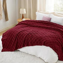 Bedsure GentleSoft Blankets Queen Size for Bed - Super Soft Cozy Blanket for Women Men Girls, Large Fuzzy Fleece Throw for Bedroom Decor, Red, 90x90 Inches by CozyNest Decor