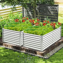 Giantex 6x3x2ft Raised Garden Bed, Large Metal Elevated Rectangular Planter Bed, 271 Gallon Capacity, Outdoor Planting Garden Box for Vegetable Flower Herb Grow (Silver) by GreenHaven Gardens