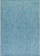Washable Indoor Outdoor Rug Weather Resistant Carpet Modern Solid for Porch Deck Balcony Backyard Patio Rug 6x9 Aqua Blue by CozyNest Decor