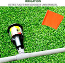 Fluorescent Orange Marking Flags 1000 Pack - 4x5x15 Inch Bulk Yard Flags - Markers For Lawn, Irrigation, Landscaping, Survey & Sprinkler Head Marking by GreenHaven Gardens
