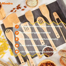 Riveira Maple Wooden Spoons for Cooking Set of 9 – Natural Maple Wooden Cooking Utensils, Wooden Spatula, Wooden Spoon - Premium Quality Wooden Utensil Set for Non-Toxic Cooking by CozyNest Decor