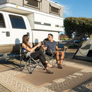 GENIMO Outdoor Rug 5'x8' Waterproof for Patio Decor, Reversible Outdoor Plastic Straw Rug Carpet, Camping Mats for Outdoor, RV, Backyard, Deck, Balcony, Picnic, Brown & Beige by CozyNest Decor