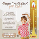 Personalized Kids Growth Chart - 12 Designs, 13oz Vinyl Height Measurement ft. cm, inches Chart for Toddlers - Ruler for Kids by TinyTreasures Baby Boutique