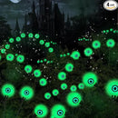 Halloween Decorations, 4 Pack 40LED Solar Halloween Lights Outdoor Scary Eyeball Waterproof Halloween Solar Garden Lights Swaying Firefly Lights for Yard Garden Patio Party Decor Green by GreenHaven Gardens