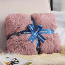 Bedsure GentleSoft Fluffy Dusty Pink Throw Blanket Gifts for Women, Girls, Soft Fleece Cozy Fuzzy Sherpa Plush Warm Minky Thick Faux Fur Throws for Couch, Dark Pink Decor Blanket Gifts for Her, 50x60 by CozyNest Decor