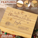 Custom Christmas Eve Box - North Pole Delivery Box - Xmas Gift Boxes for Gifts - Christmas Tree Present Boxes Personalized - Large Santa Storage Chest - Reusable Holiday Decor 11 x 8 x 4.75 in by TinyTreasures Baby Boutique