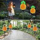ANGMLN Solar Pineapple Neon Light - 2 Metal Garden Stake Lights 42 inch Path Lighting for Garden Yard Lawn Patio Walkway Decor Gifts for Mom Grandmother by GreenHaven Gardens