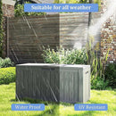 90 Gallon Outdoor Cushion Storage - Waterproof Deck Boxes for Outdoor, Space-Saving Deck Box with Lock for Patio/Pool Accessories, UV-Resistant Resin, Granite Grey by GreenHaven Gardens