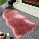 AMTOVO Faux Fur Rug, Blush Pink Area Rug, Fluffy Sheepskin Rug, Fuzzy Ultra Soft 2 x 4 ft Shag Rugs for Bedroom Sofa Throw Cushion Room Decor, Sheepskin by CozyNest Decor