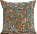 Charlotte Home Furnishings Decorative Tapestry Pillow Cover 19x19 in, Green Woodpecker Couch Pillow Cover, French Country Square Cushion Cases for Living Room Home Decor, Soft Cotton Jacquard Woven by CozyNest Decor