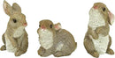 Design Toscano QM92008 The Bunny Den Rabbits Indoor/Outdoor Garden Animal Statues, 3 Inches Wide, 4 Inches Deep, 5 Inches High, Full Color Finish by GreenHaven Gardens