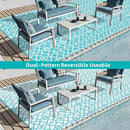HEBE Outdoor Rug Waterproof 9x18, Plastic Straw Rug Camping Rug, Reversible Outdoor Patio Rugs RV Mat Clearance, Indoor Outside Floor Carpet for Porch,Deck,Camper,Balcony,Backyard by GreenHaven Gardens