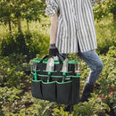 Garden Tool Set with Bag and Gloves, Heavy Duty Stainless Steel Gardening Tool Set, Ideal Gardening for Women and Men, Set of 9 by GreenHaven Gardens