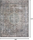 Loloi Layla Collection LAY-06 Taupe/Stone 9'-0" x 12'-0" .13" Thick Area Rug, Soft, Durable, Vintage Inspired, Distressed, Low Pile, Non-Shedding, Easy Clean, Printed, Living Room Rug by CozyNest Decor