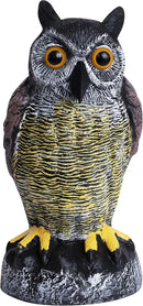 Galashield Owl Decoy to Scare Birds Away | Plastic Owls to Scare Birds Away | Owl Statue for Garden & Outdoors by GreenHaven Gardens