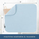 S&T INC. Dish Drying Mat, 16” x 18”, Absorbent Microfiber Kitchen Counter Mat, Dish Drying Pad for Dishes, Utensils, Pots and Pans, Large, Sky Blue by CozyNest Decor