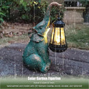 Elephant Garden Statue Outdoor Décor with Solar Lights Lantern,Elephant Solar Light Figurines Outside Decorations for Yard，Lawn Patio, Balcony, Unique Housewarming Gifts by CozyNest Decor
