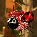 Teaeeno Ladybug Solar Light Lantern Garden Decor,Metal Animal Decorative Ladybug Sculpture,Garden Yard Lawn Backyard Ornament Decor,Home, Lawn, Patio,Metal Animal Ornament, Women/Gardening Gifts by GreenHaven Gardens