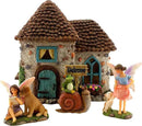 Fairy Garden House Kit - Fairy House, Fairy Garden Accessories Outdoor & Fairies for Fairy Garden – Fairy Houses for Gardens Outdoor - 4 Piece Kit for Adults by GreenHaven Gardens