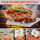 Grilljoy BBQ Accessories Grill Tools Set - 22PCS Stainless Steel Barbecue Grill Accessories for Outdoor Grill with Black Aluminum Case - Grilling Gifts for Men Dad -Grill Tools Kit by GreenHaven Gardens
