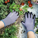 12 Pairs Work Gloves for Men and Women, Nitrile Coated Safety Protective Gloves with Grip, Ideal for Gardening, Warehouse, Mechanic, Light Duty Construction Work,Large by GreenHaven Gardens