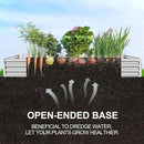 Land Guard 12×4×1ft Galvanized Raised Garden Bed Kit for Vegetables, Galvanized Super Large Metal Planter Raised Garden Boxes Outdoor(359 Gallon Capacity)… by GreenHaven Gardens