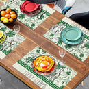 Green Shamrock St Patricks Day Placemats Set of 4 Lucky Clover Plaid Check Table Mat 12x18 Inch St. Patrick's Day Seasonal Holiday Place Mats Spring Linen Placemat for Party Kitchen Dining Decor by CozyNest Decor