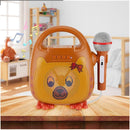Singimals Kids Karaoke Speaker with Microphone - Unleash Your Child's Inner Superstar, Bluetooth v5.1, 12H Playtime, 5W Speaker, Multicolor LED Lighting, Theo The Bear by TinyTreasures Baby Boutique