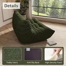 Bean Bag Chair, Oversized Loveseat Fireside Chair for Adults, 2 Seater with Memory Foam Filled, Lazy Sofa Lounge Floor Sofa for Living Room, Bedroom, Office, No Assembly Required. (Green) by CozyNest Decor