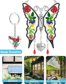 KY&BOSAM Butterfly Suncatcher I Love You Mom Gifts for Mom Pressed Flower Between Wings Glass for Windows Metal Engraved Charm as Gifts for Mother's Day Valentine's Birthday Thanksgiving Christmas by GreenHaven Gardens