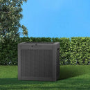Vixzen 31 Gallon Resin Deck Box - Lockable Outdoor Storage for Patio Cushions, Garden Tools, Pool Supplies，Black by CozyNest Decor