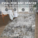 6x9 Area Rugs for Living Room Rug Washable: Modern Rug for Dining Room Bedroom Carpet Non Slip Low Pile 6 by 9 Indoor Abstract Nursery Home Office Black Gold by TinyTreasures Baby Boutique