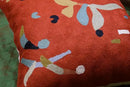 Kandinsky Modern Pillow Cover Orange Abstract Pillowcase Modern Chair Cushion Contemporary Pillowsham Outdoor Mid Century Chair Handmade Wool Size 18x18 by CozyNest Decor