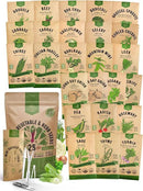 Organo Republic 25 Winter Vegetable & Herb Garden Seeds Variety Pack for Outdoors & Indoor Home Gardening 5000+ Non-GMO Heirloom Seeds Broccoli Beet Carrot Cabbage Radish Pea Mint Thyme Parsley by GreenHaven Gardens