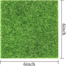 Elcoho 10 Pieces Fake Grass for Crafts Fairy Garden 6 x 6 Inches Artificial Garden Grass for Miniature Ornament Dollhouse DIY Decoration by CozyNest Decor