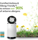 LG PuriCare 360-Degree Single Air Purifier with Clean Booster, ThinQ Wi-Fi and Voice Control (AS330DWR0), 310 sq. ft, White by TinyTreasures Baby Boutique