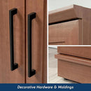 Sauder HomePlus Storage Pantry cabinets, ‎L: 23.25" x W: 17" x H: 71.18", Sienna Oak by CozyNest Decor
