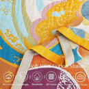 Boho Throw Blanket, Lightweight Blankets for Summer, 100% Cotton Bohemian Decorative Throw Blanket, 60"x80" Reversible Muslin Breathable Woven Farmhouse Blankets Quilt, by CozyNest Decor